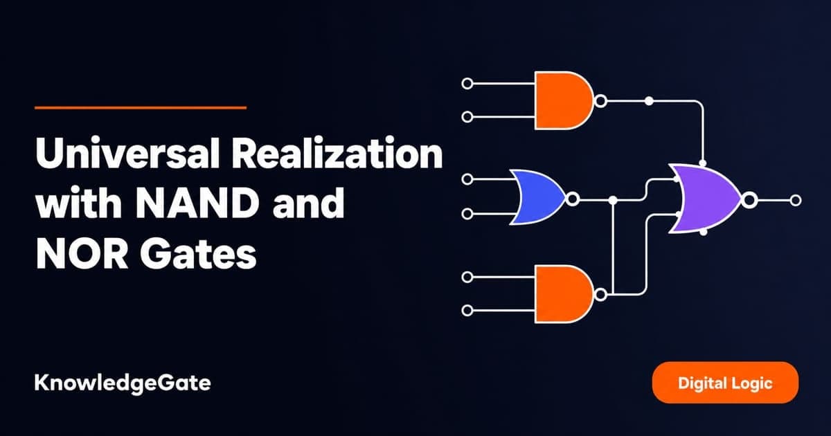 Universal Realization: NAND and NOR 4-Gate Examples - Knowledge Gate AI