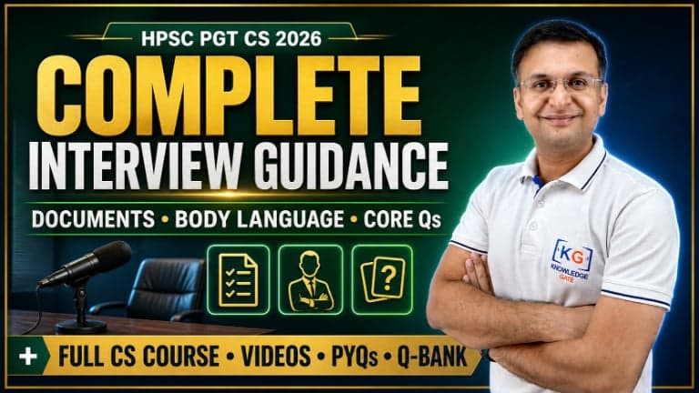 HPSC PGT Computer Science 2026
