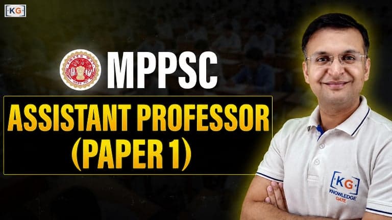 MPPSC Assistant Professor Paper 1 (General Knowledge) 2026