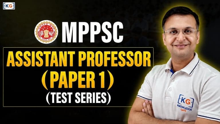 MPPSC Assistant Professor Paper 1  2026 Test Series