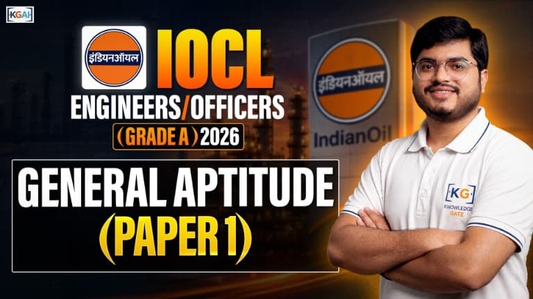 IOCL Engineers/Officers (Grade A) 2026 – General Aptitude (Paper 1)