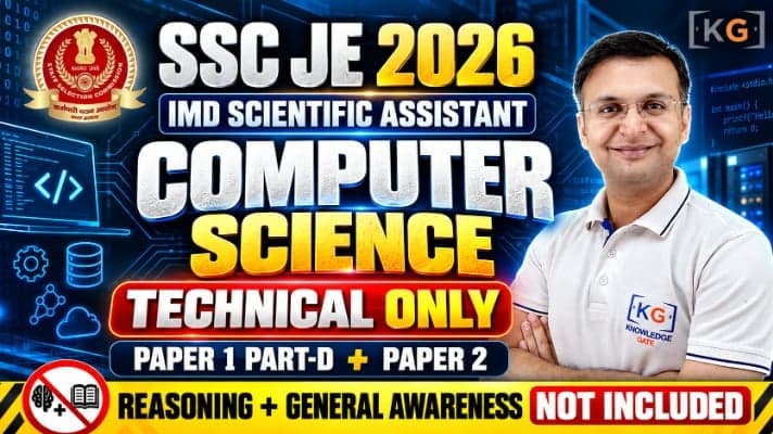 SSC JE 2026 – IMD Scientific Assistant – Computer Science (Technical Only)