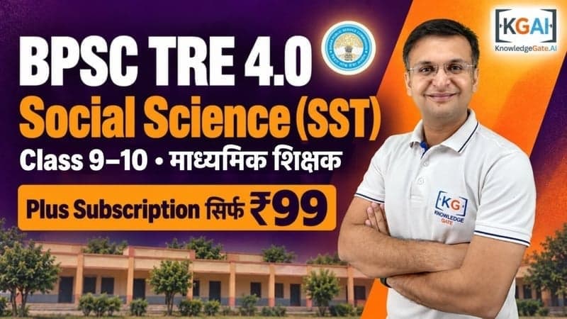BPSC TRE 4.0 Secondary Teacher (Class 9–10) Social Science 2026