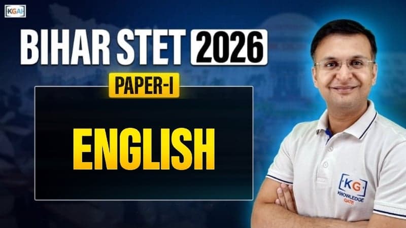 Bihar STET 2026 Paper I English