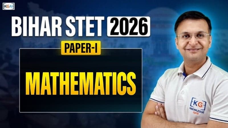 Bihar STET 2026 Paper I Mathematics