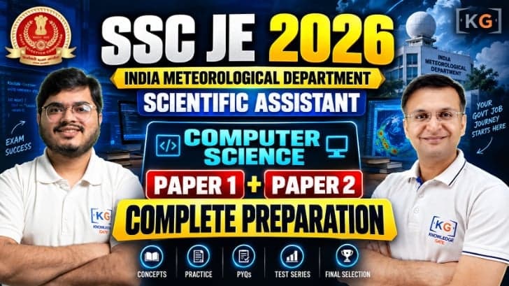 SSC JE 2026 – IMD Scientific Assistant – Computer Science (Paper 1 + Paper 2)