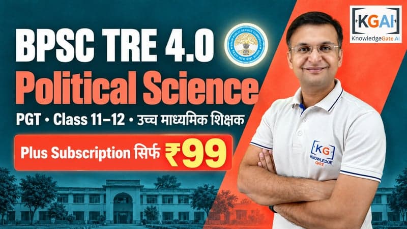 BPSC TRE 4.0 PGT Political Science (कक्षा 11–12)