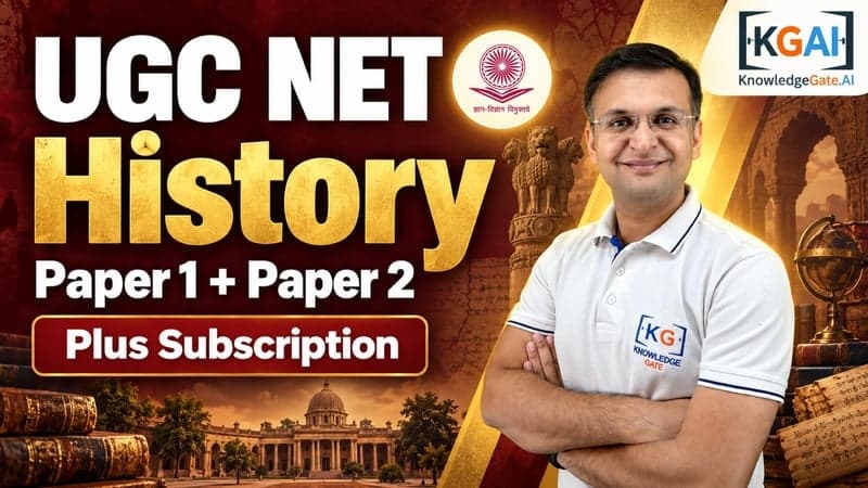 UGC NET History (Paper 1 + Paper 2) course cover