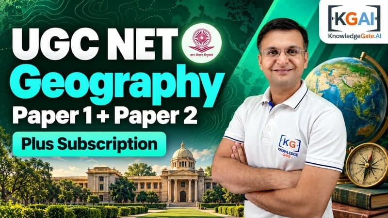 UGC NET Geography (Paper 1 + Paper 2) course cover