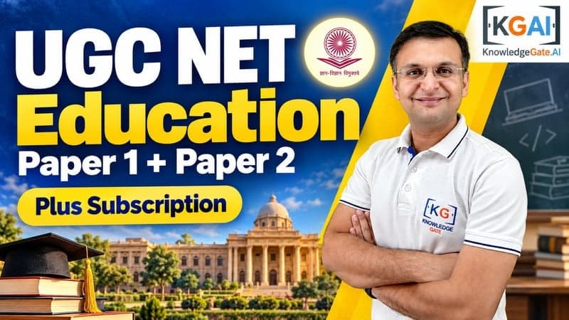 UGC NET Education (Paper 1 + Paper 2) course cover