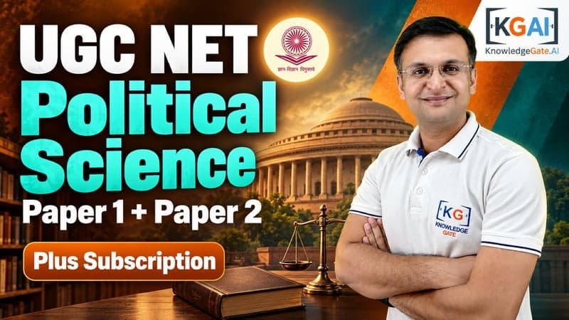 UGC NET Political Science (Paper 1 + Paper 2) course cover