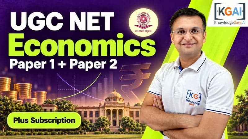 UGC NET Economics (Paper 1 + Paper 2) course cover