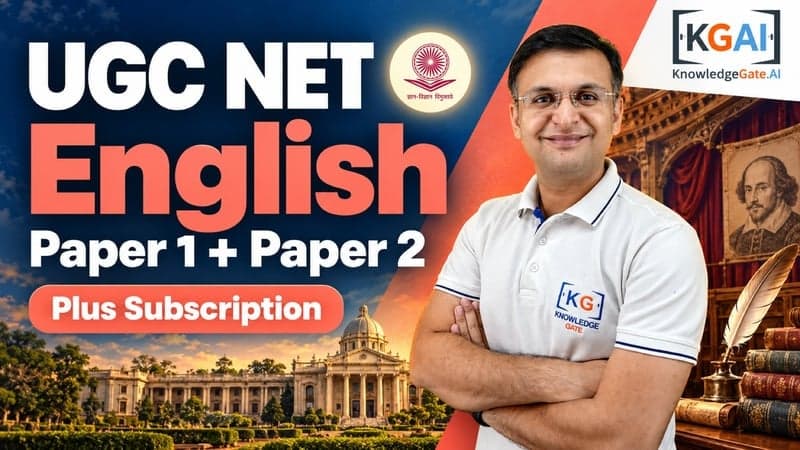 UGC NET English (Paper 1 + Paper 2) course cover