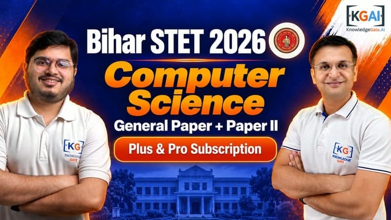 Bihar STET 2026 Computer Science — General Paper + Paper II course cover