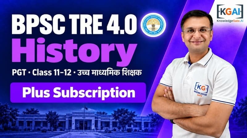 BPSC TRE 4.0 PGT History (कक्षा 11–12) course cover