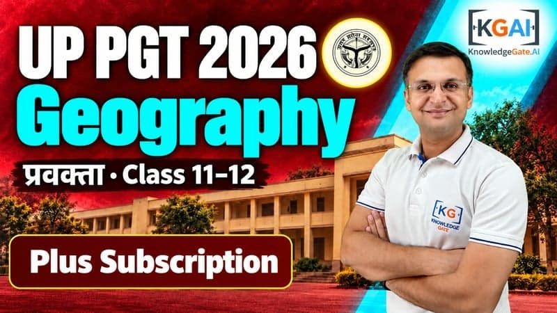 UP PGT Geography 2026 (प्रवक्ता) course cover