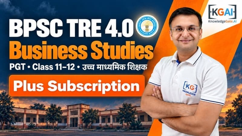 BPSC TRE 4.0 PGT Business Studies (कक्षा 11–12) course cover