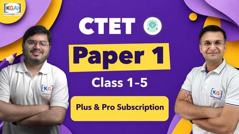 CTET Paper 1 2026 — प्राथमिक शिक्षक (कक्षा 1–5) course cover