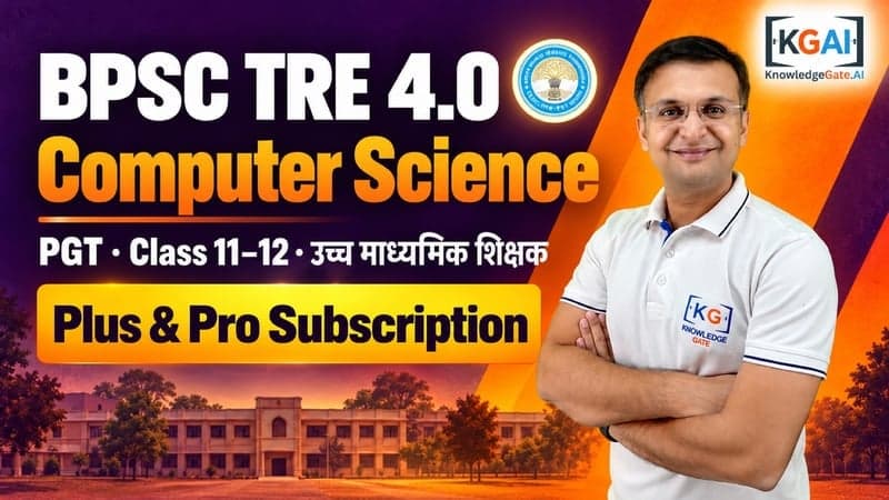 BPSC TRE 4.0 PGT Computer Science (कक्षा 11–12) course cover