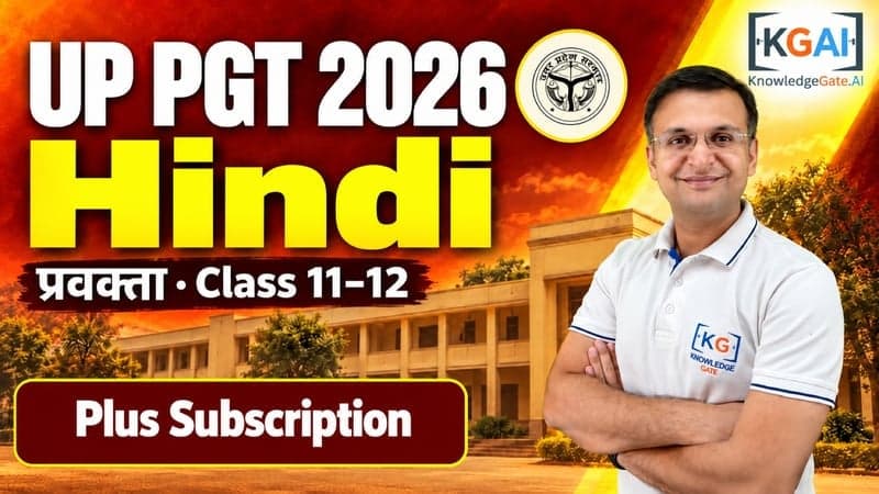 UP PGT Hindi 2026 (प्रवक्ता) course cover