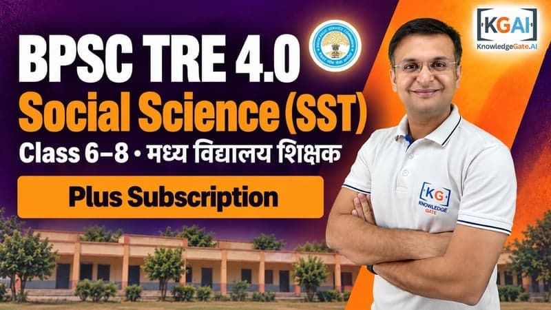 BPSC TRE 4.0 — मध्य विद्यालय शिक्षक (कक्षा 6–8) · सामाजिक विज्ञान / Social Science course cover