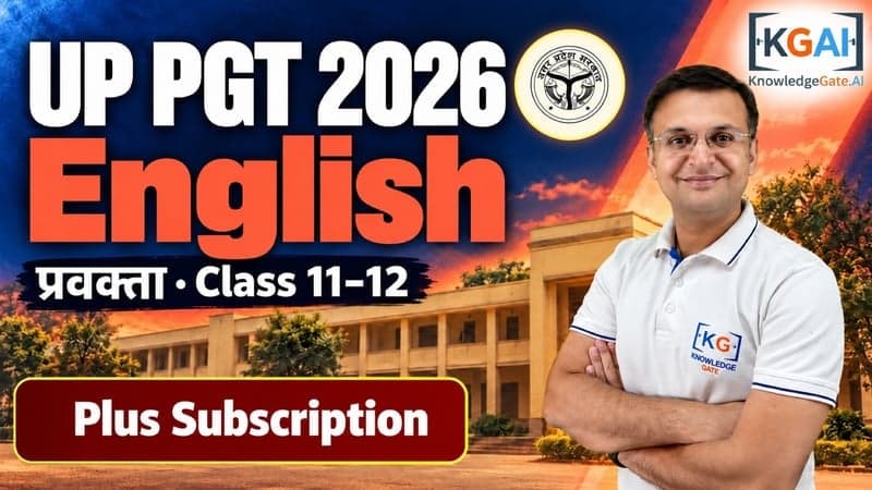 UP PGT English 2026 (प्रवक्ता) course cover