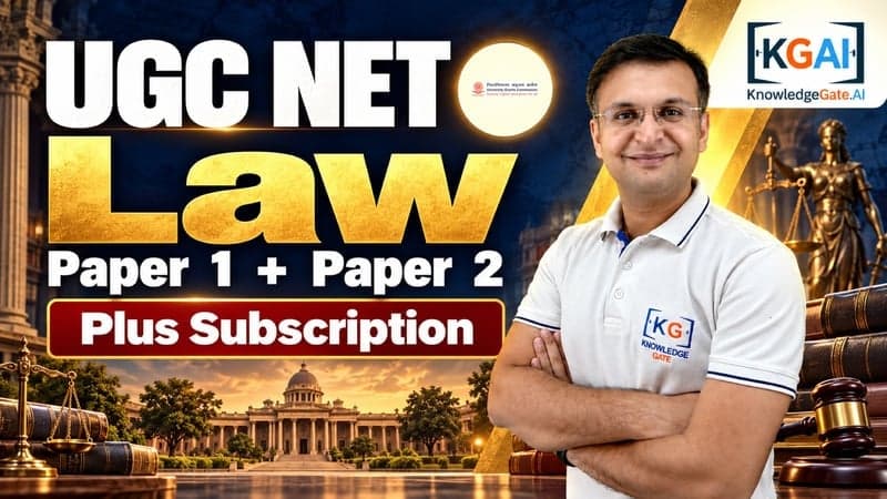 UGC NET Law (Paper 1 + Paper 2) course cover