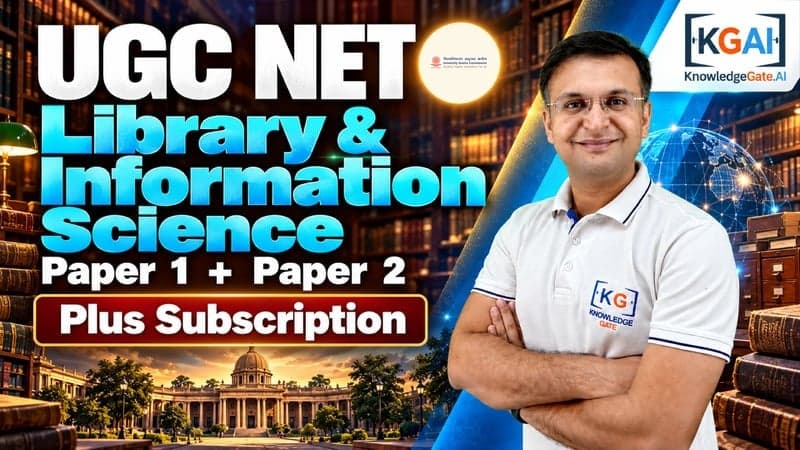 UGC NET Library and Information Science (Paper 1 + Paper 2) course cover