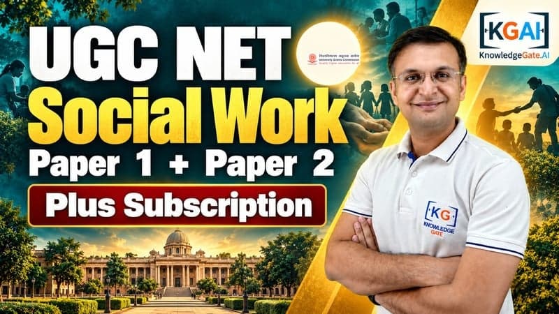 UGC NET Social Work (Paper 1 + Paper 2) course cover