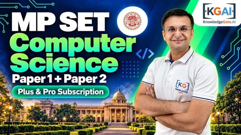 MP SET Computer Science (Paper 1 + Paper 2) course cover