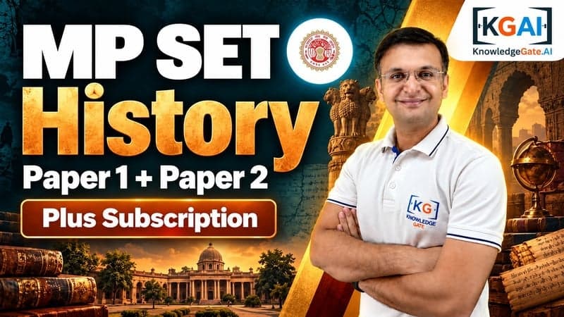 MP SET History (Paper 1 + Paper 2) course cover