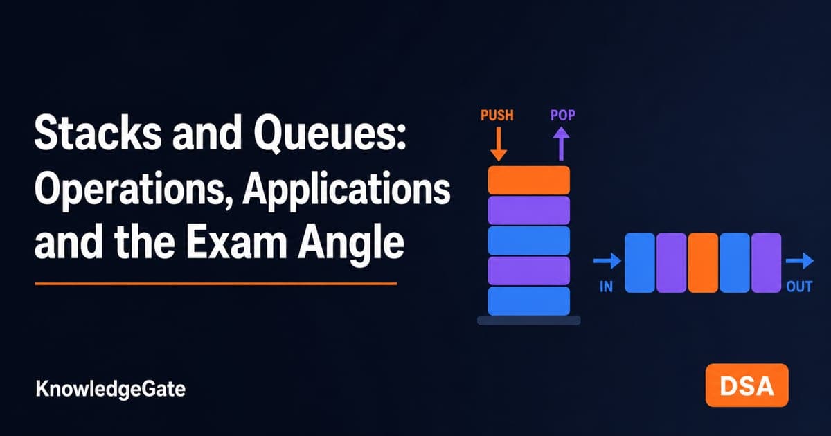 Stacks and Queues: Operations and Uses - Knowledge Gate AI
